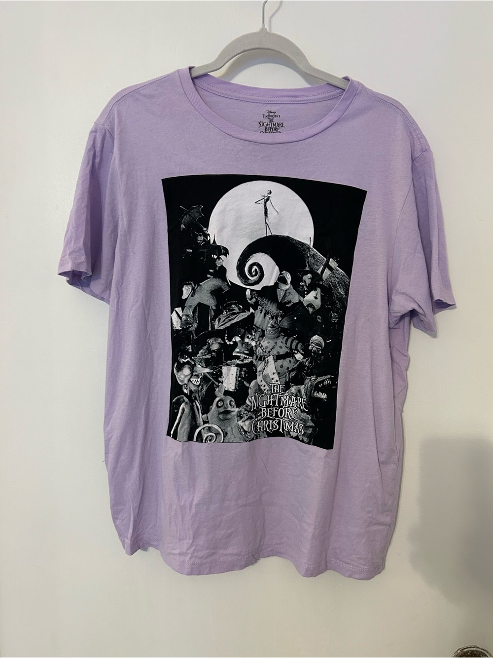 Disney Lavender The Nightmare Before Christmas Short Sleeve Graphic Tee XL